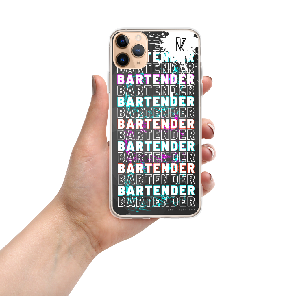 Coque pour iPhone® DNKZ Crew Bartender - "Blue & Purple"