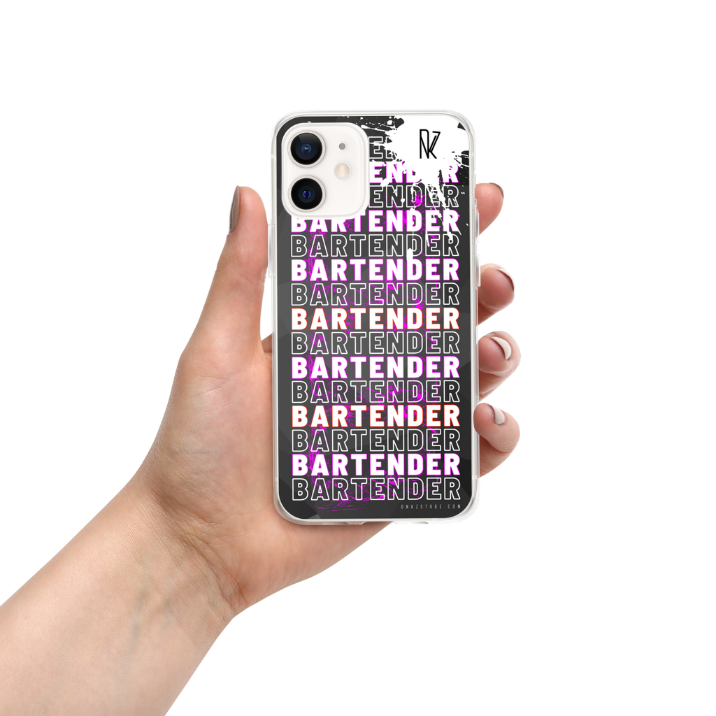 DNKZ coque iPhone violet — bartender lifestyle streetwear France