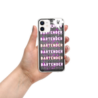Coque iPhone DNKZ Crew Bartender violet — protection barman cocktail streetwear