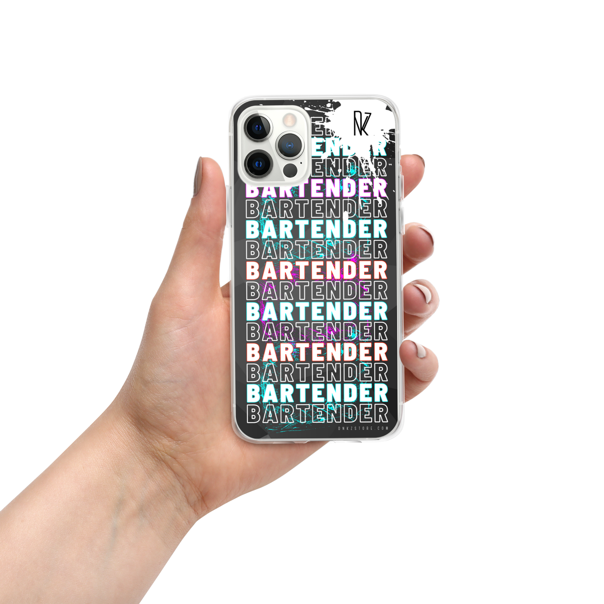 Coque pour iPhone® DNKZ Crew Bartender - "Blue & Purple"