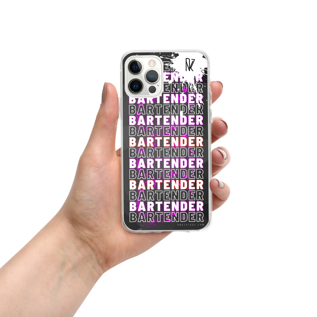 Coque barman barmaid DNKZ violet — marque française bartender