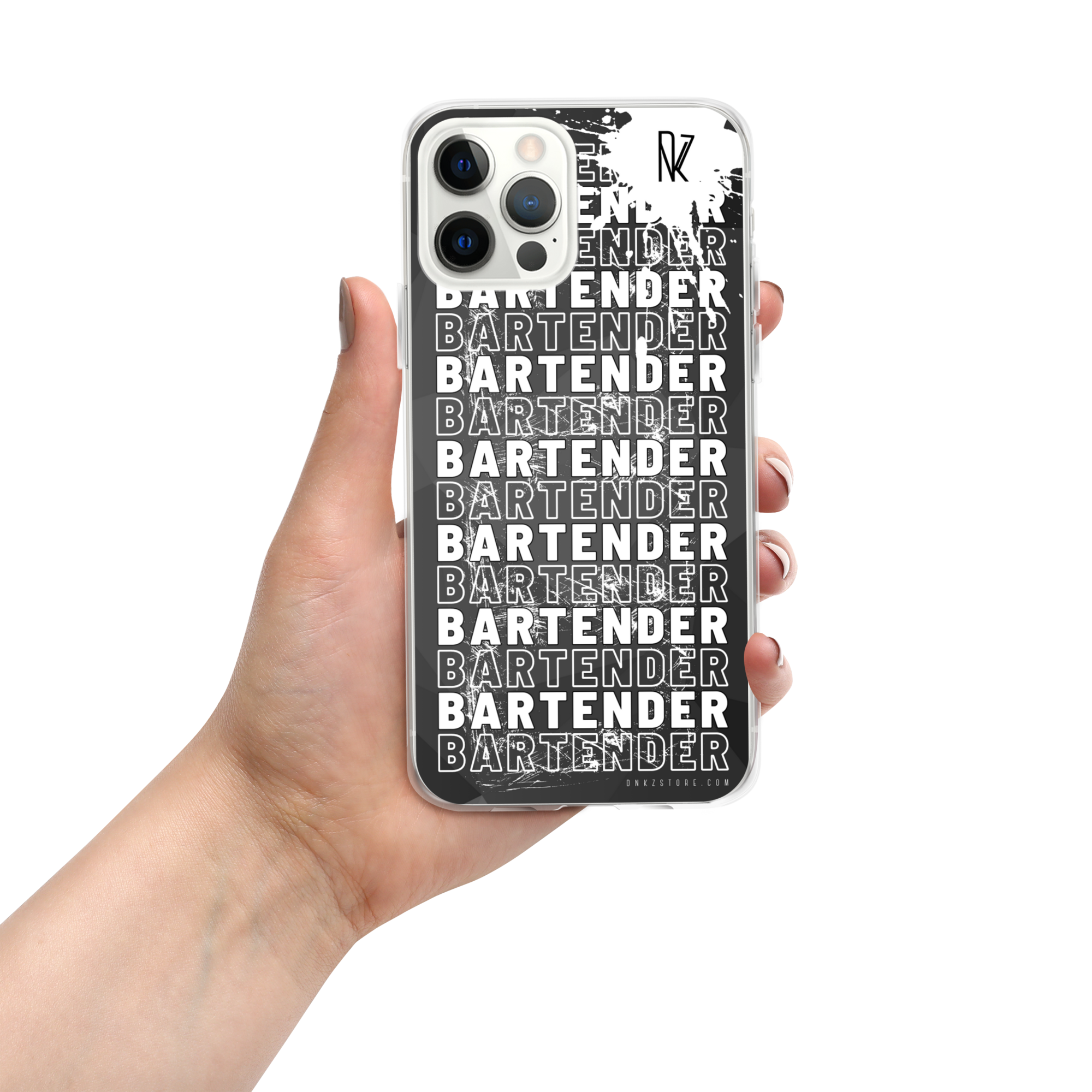 Coque pour iPhone® DNKZ Crew Bartender - "White"