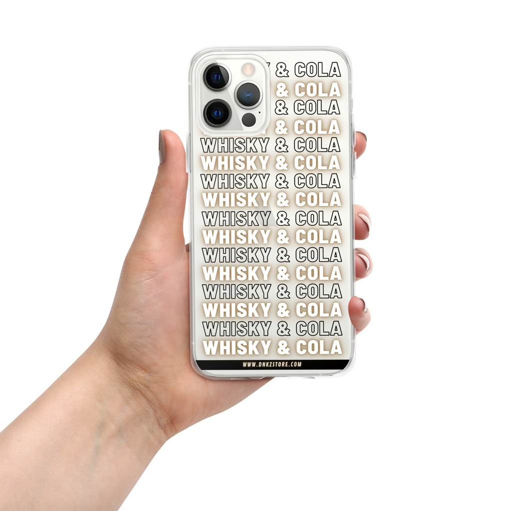Streetwear DNKZ coque iPhone "Whisky & Cola" — barman cocktail France