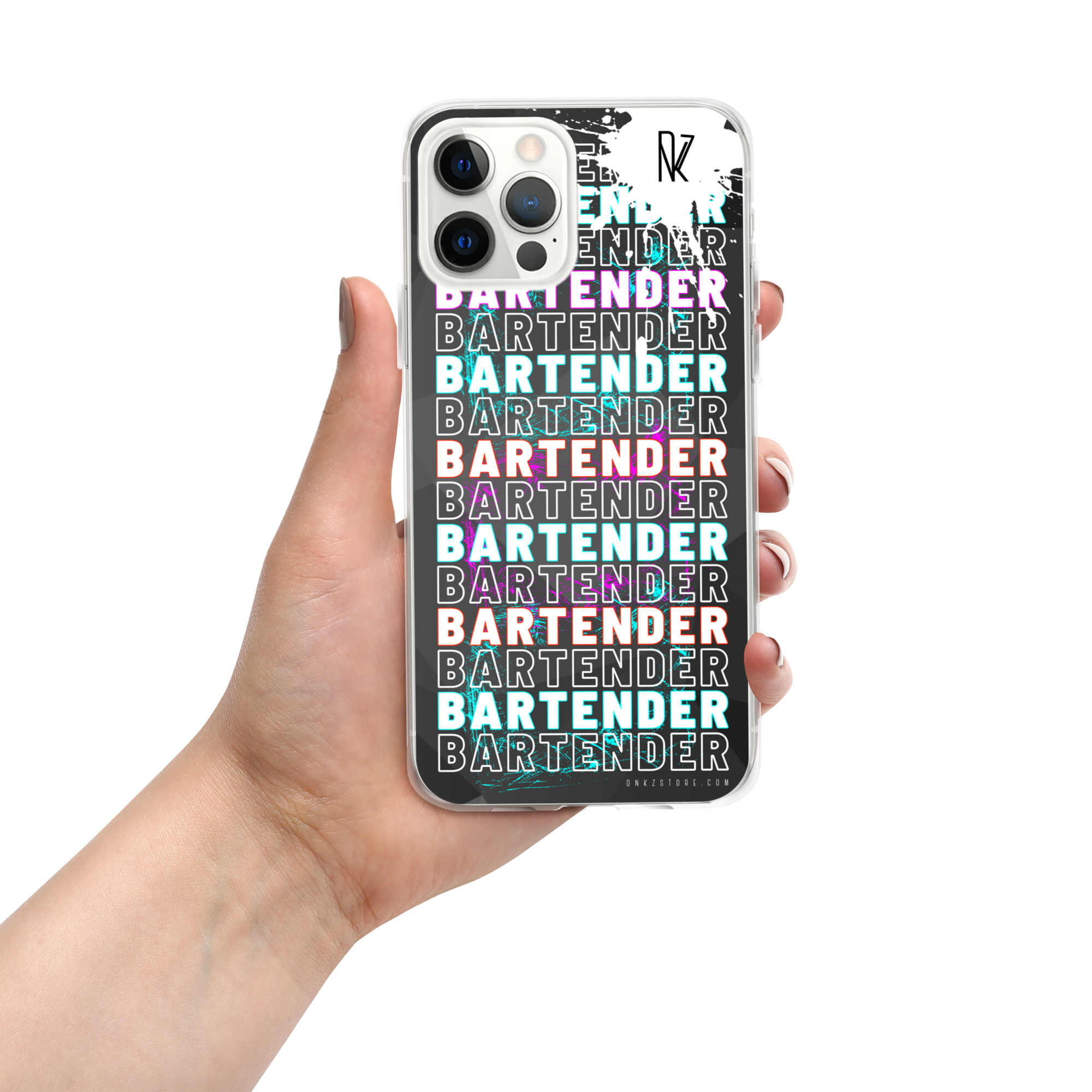 Coque pour iPhone® DNKZ Crew Bartender - "Blue & Purple"