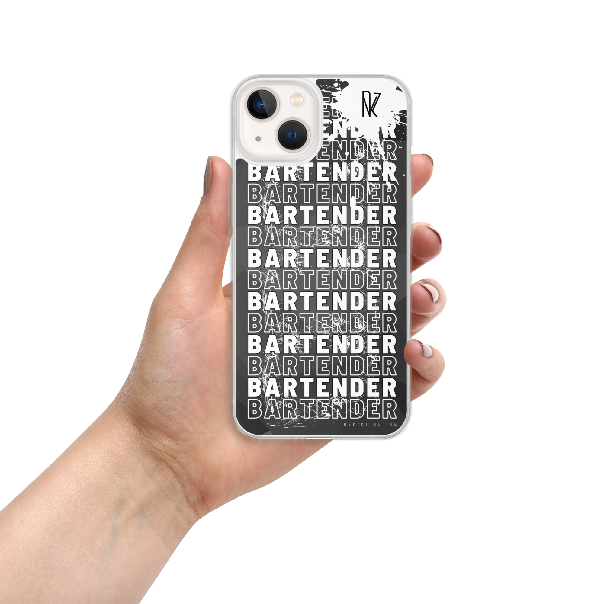 Coque pour iPhone® DNKZ Crew Bartender - "White"