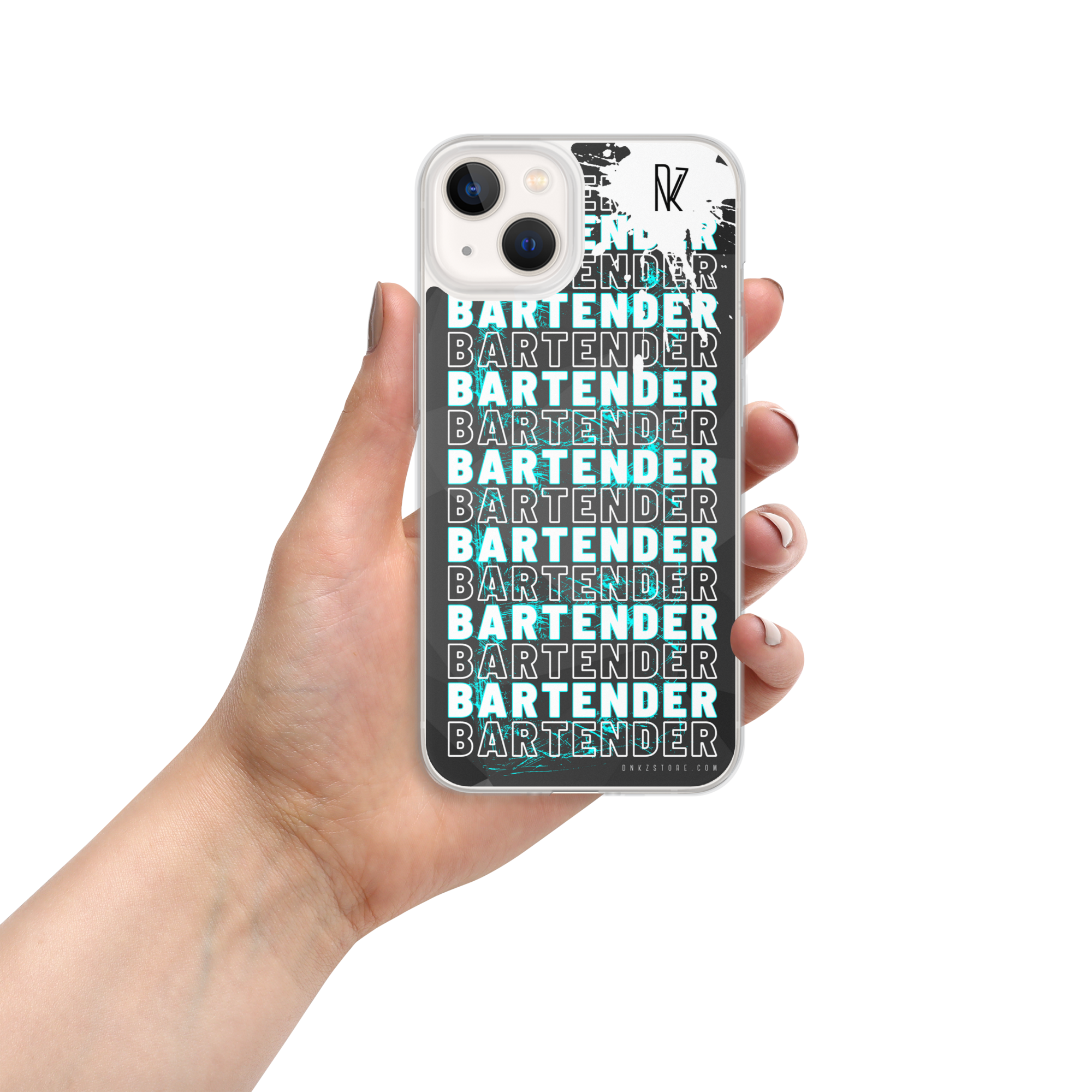 Coque pour iPhone® DNKZ Crew Bartender - "Blue"
