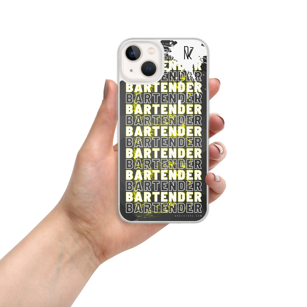 Coque pour iPhone® DNKZ Crew Bartender - "Yellow"