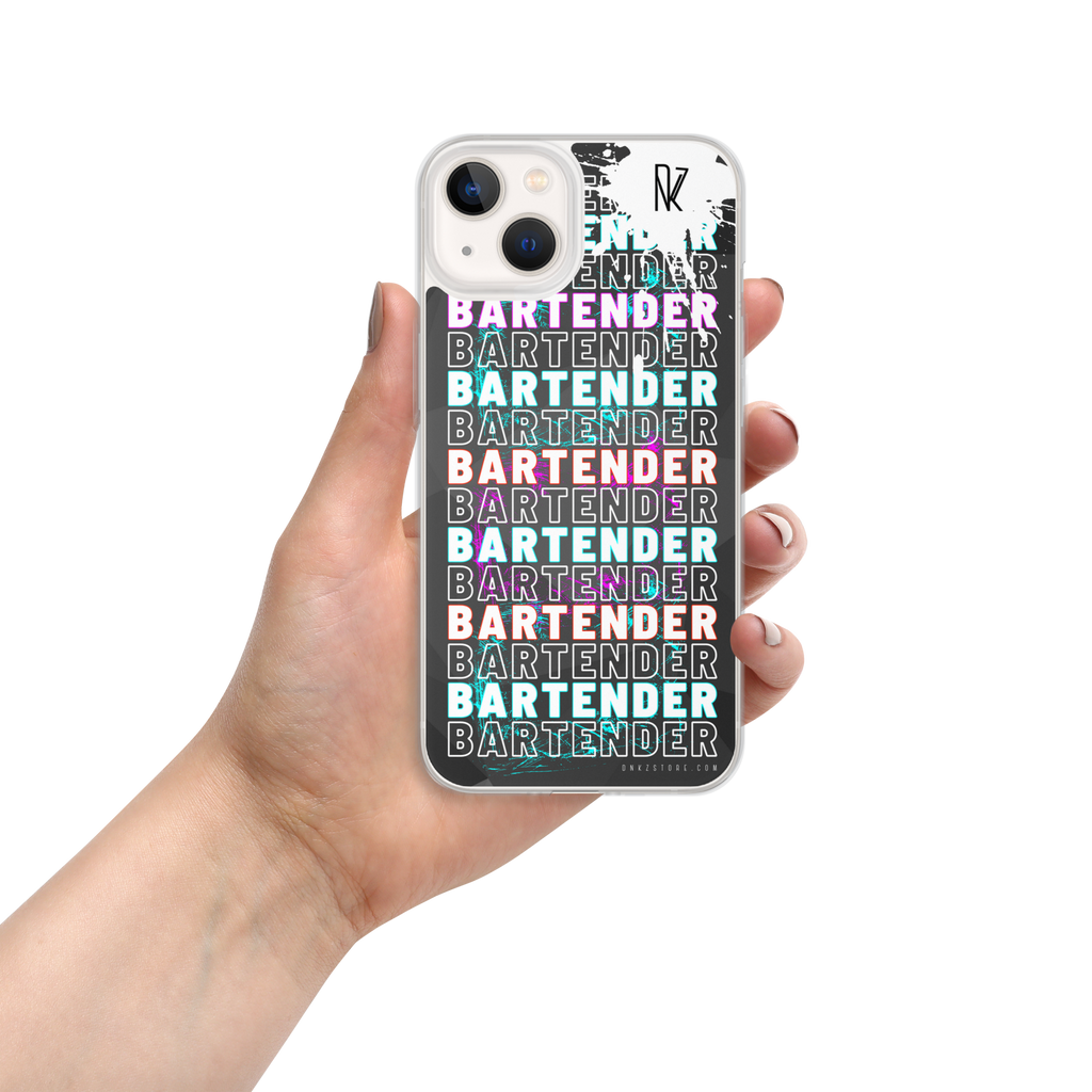 Coque pour iPhone® DNKZ Crew Bartender - "Blue & Purple"