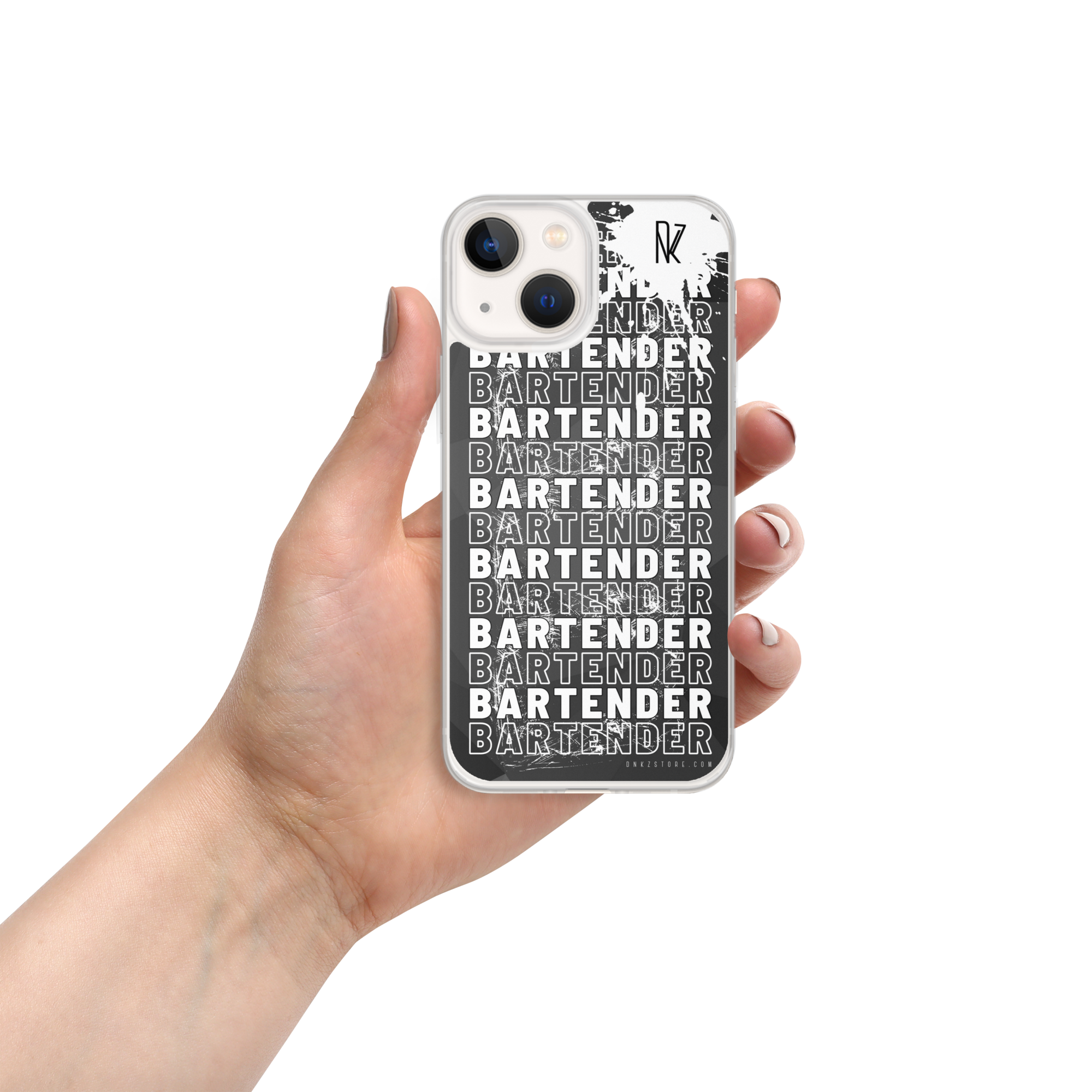 Coque pour iPhone® DNKZ Crew Bartender - "White"