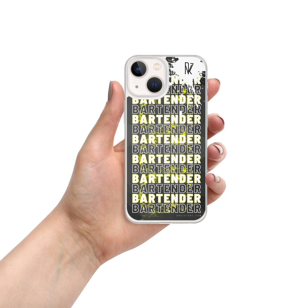 Coque pour iPhone® DNKZ Crew Bartender - "Yellow"