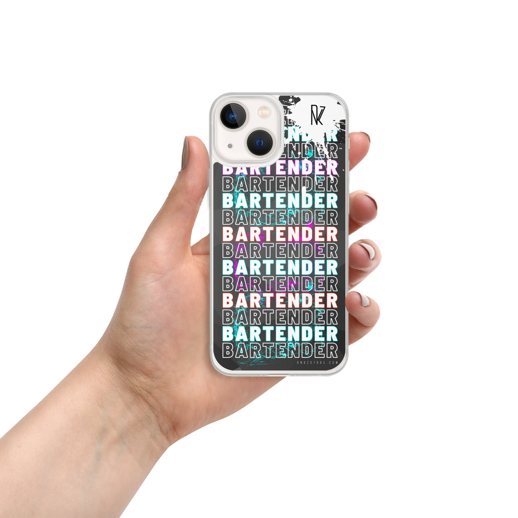 Coque pour iPhone® DNKZ Crew Bartender - "Blue & Purple"