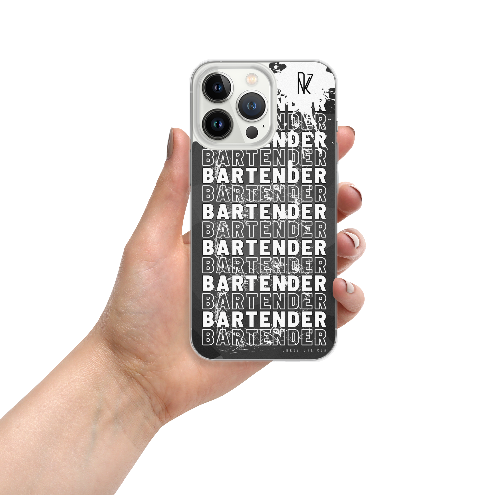 Coque pour iPhone® DNKZ Crew Bartender - "White"
