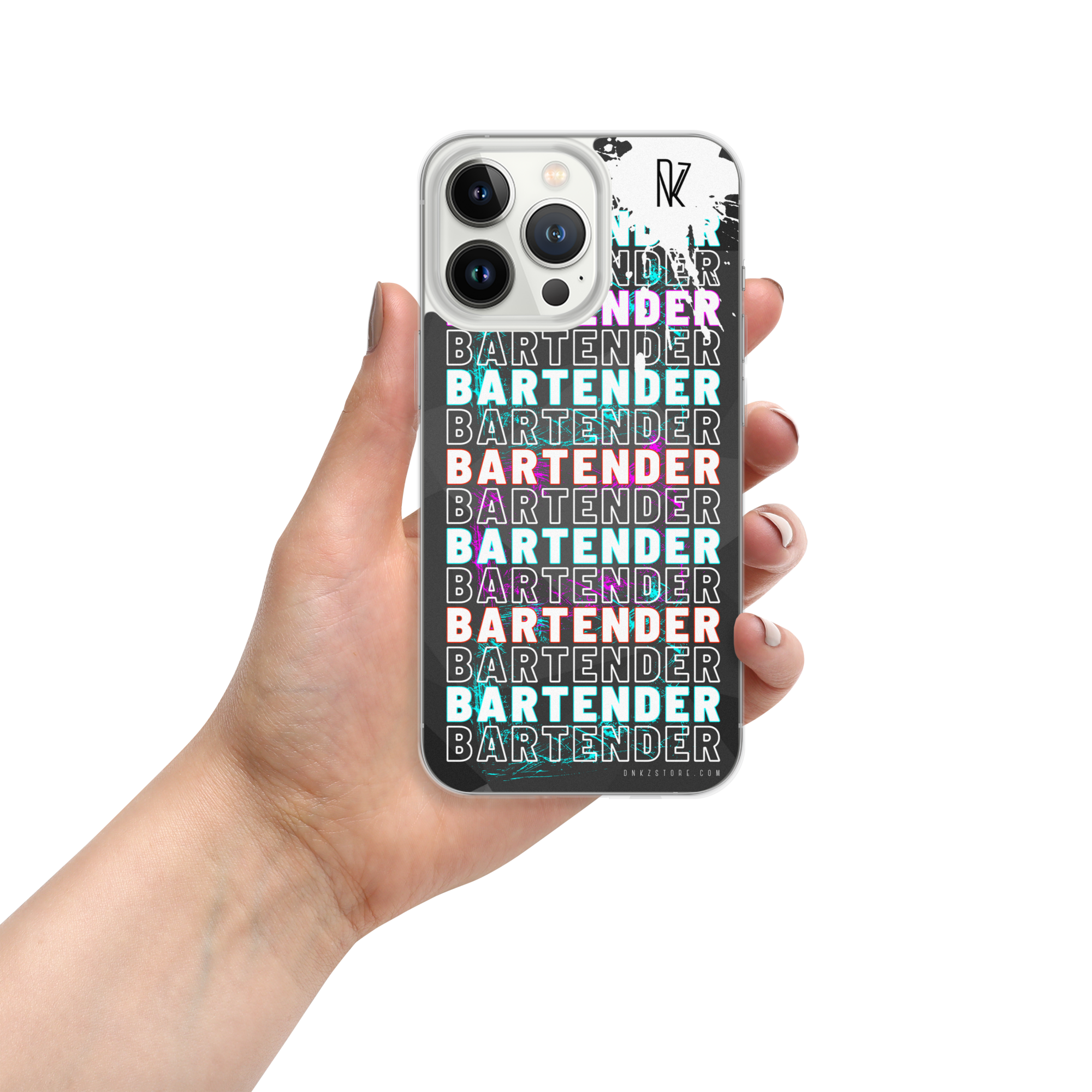Coque pour iPhone® DNKZ Crew Bartender - "Blue & Purple"