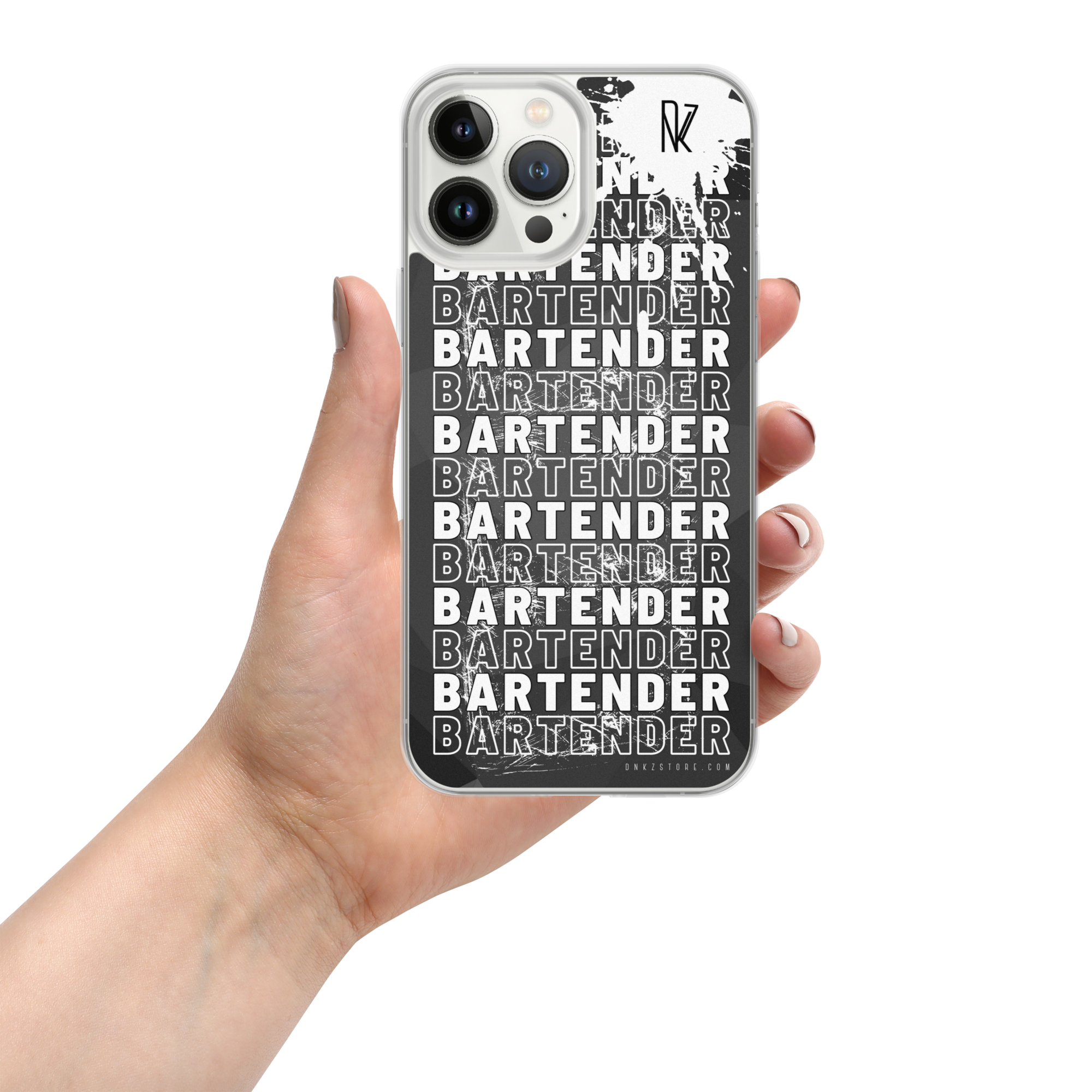 Coque pour iPhone® DNKZ Crew Bartender - "White"