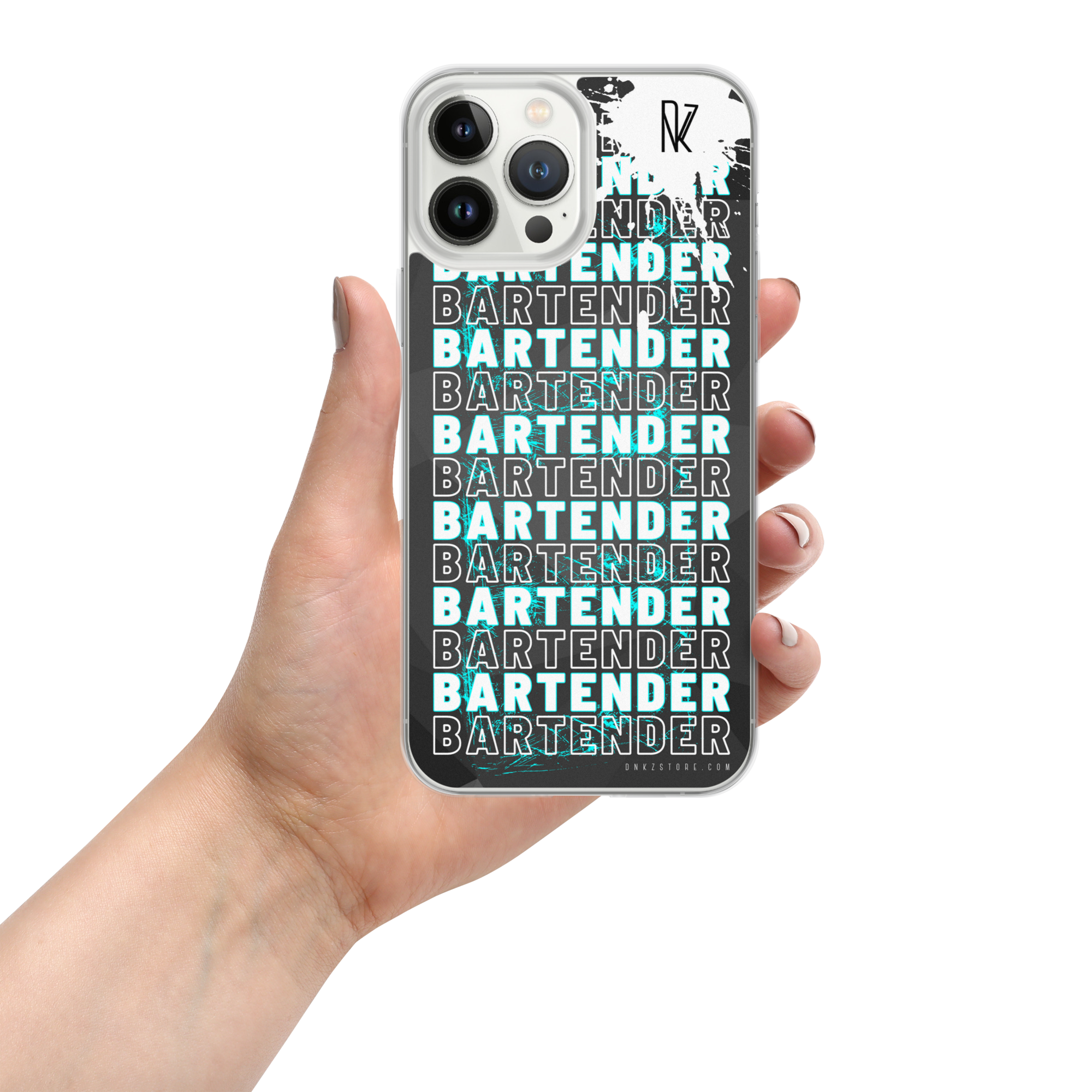 Coque pour iPhone® DNKZ Crew Bartender - "Blue"