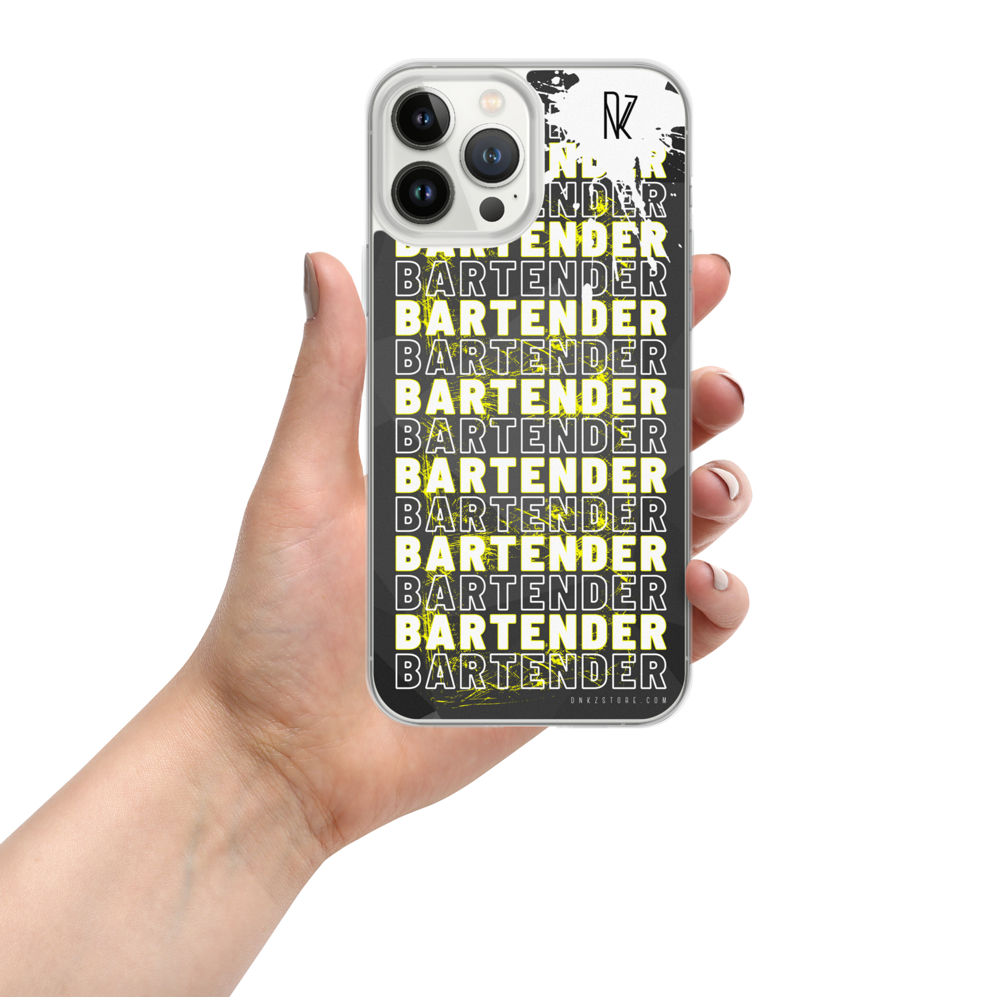 Coque pour iPhone® DNKZ Crew Bartender - "Yellow"