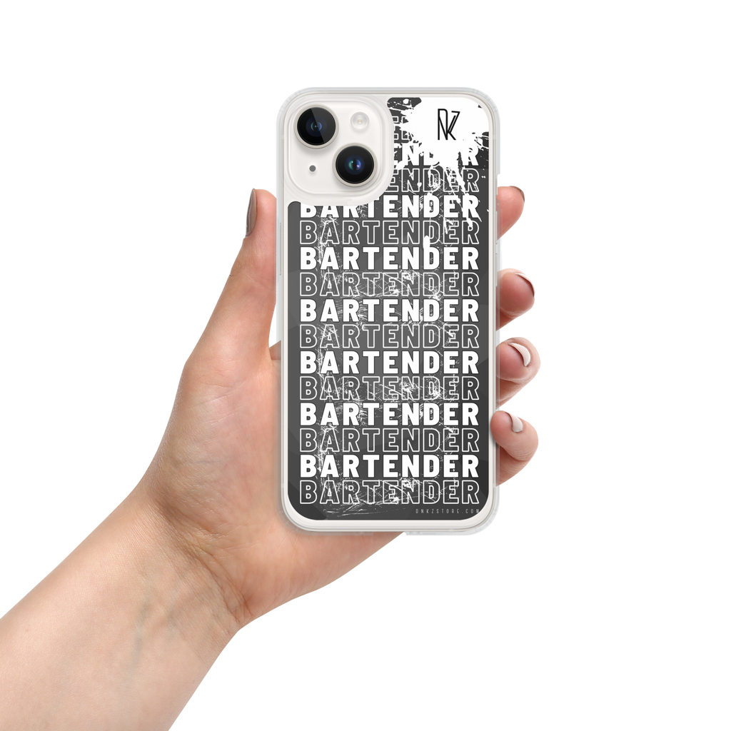 Coque iPhone DNKZ Crew Bartender — protection iPhone barman barmaid France