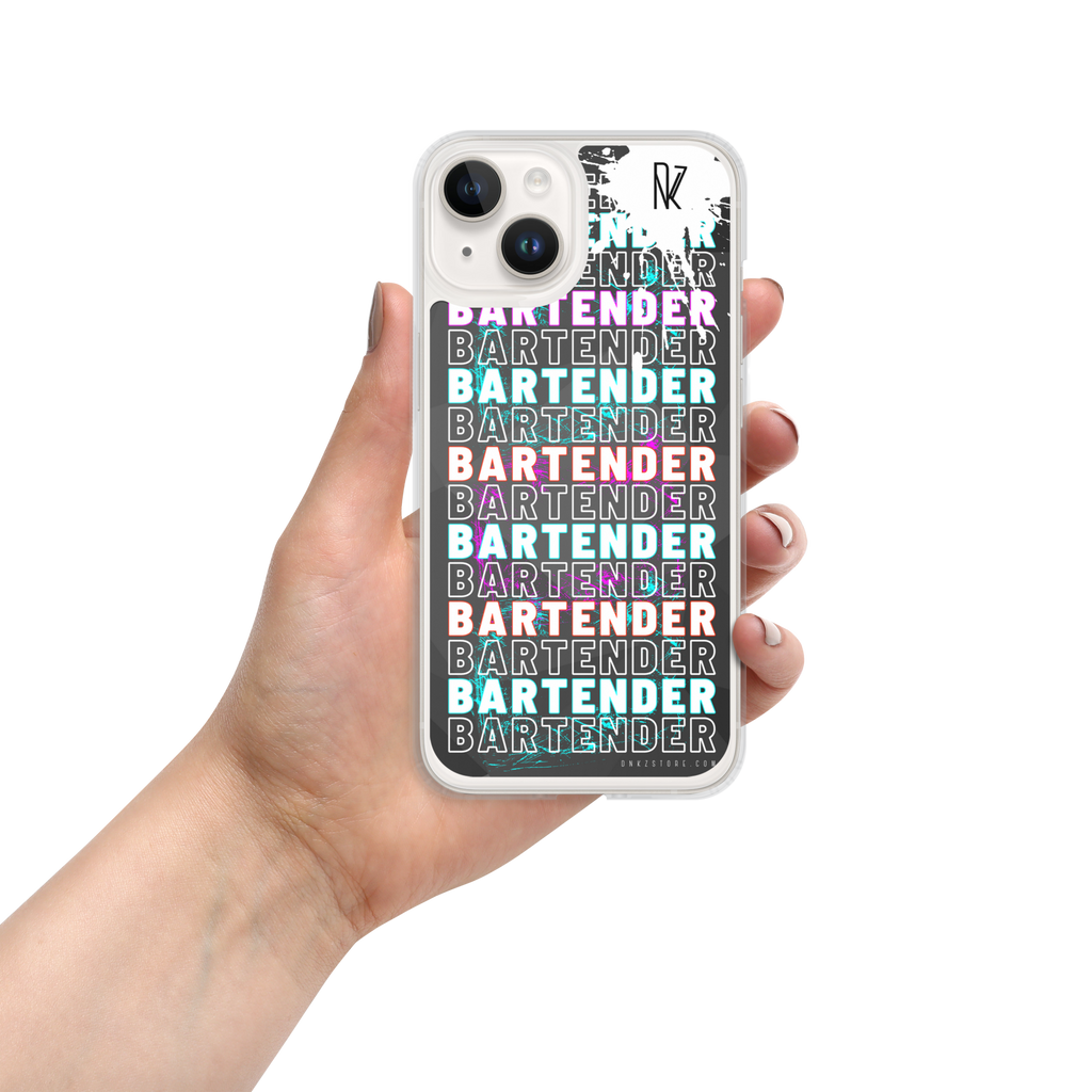 Coque pour iPhone® DNKZ Crew Bartender - "Blue & Purple"