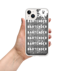 Coque iPhone DNKZ Crew Bartender blanc — bartender lifestyle accessoire