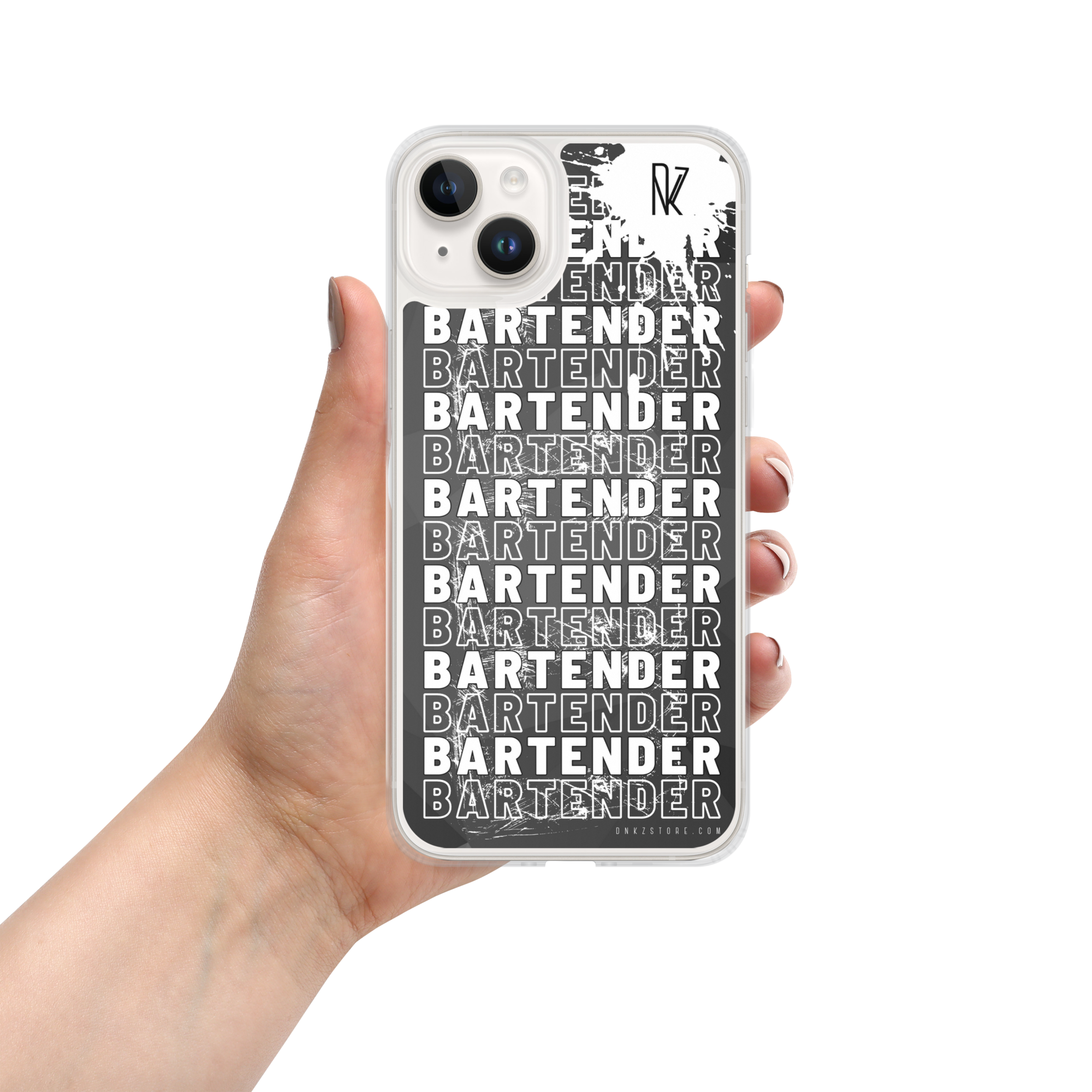 Coque pour iPhone® DNKZ Crew Bartender - "White"