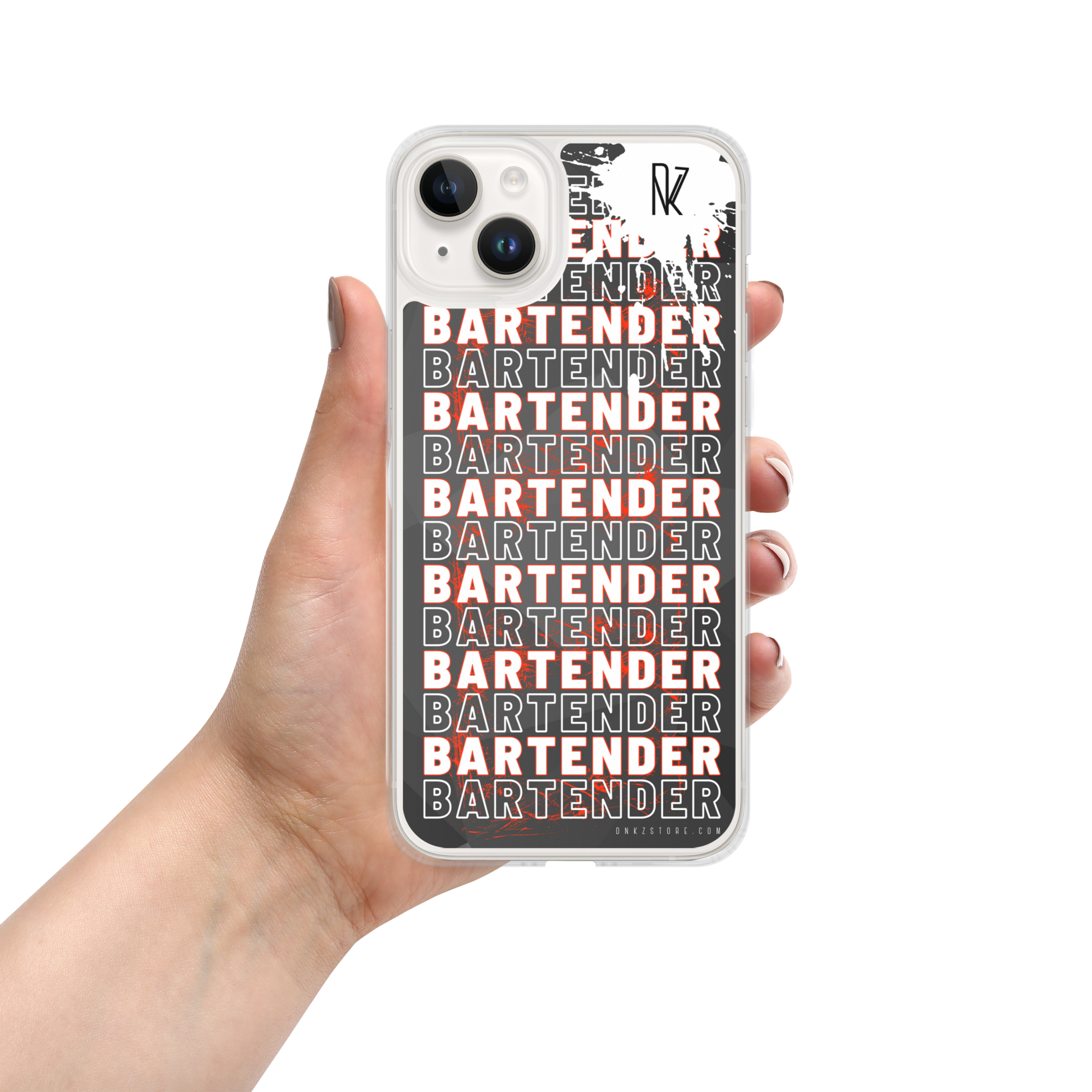 Coque iPhone® DNKZ Crew Bartender - "Red"