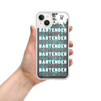 Coque iPhone DNKZ Crew Bartender bleu — bartender lifestyle accessoire