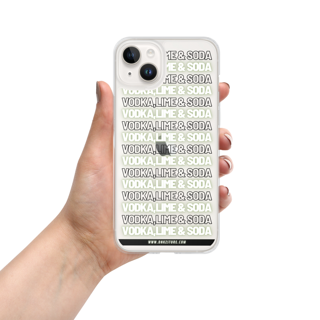 Coque iPhone DNKZ "Vodka Lime & Soda" Multiply — bartender lifestyle accessoire