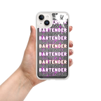 Coque iPhone DNKZ Crew Bartender violet — bartender lifestyle accessoire