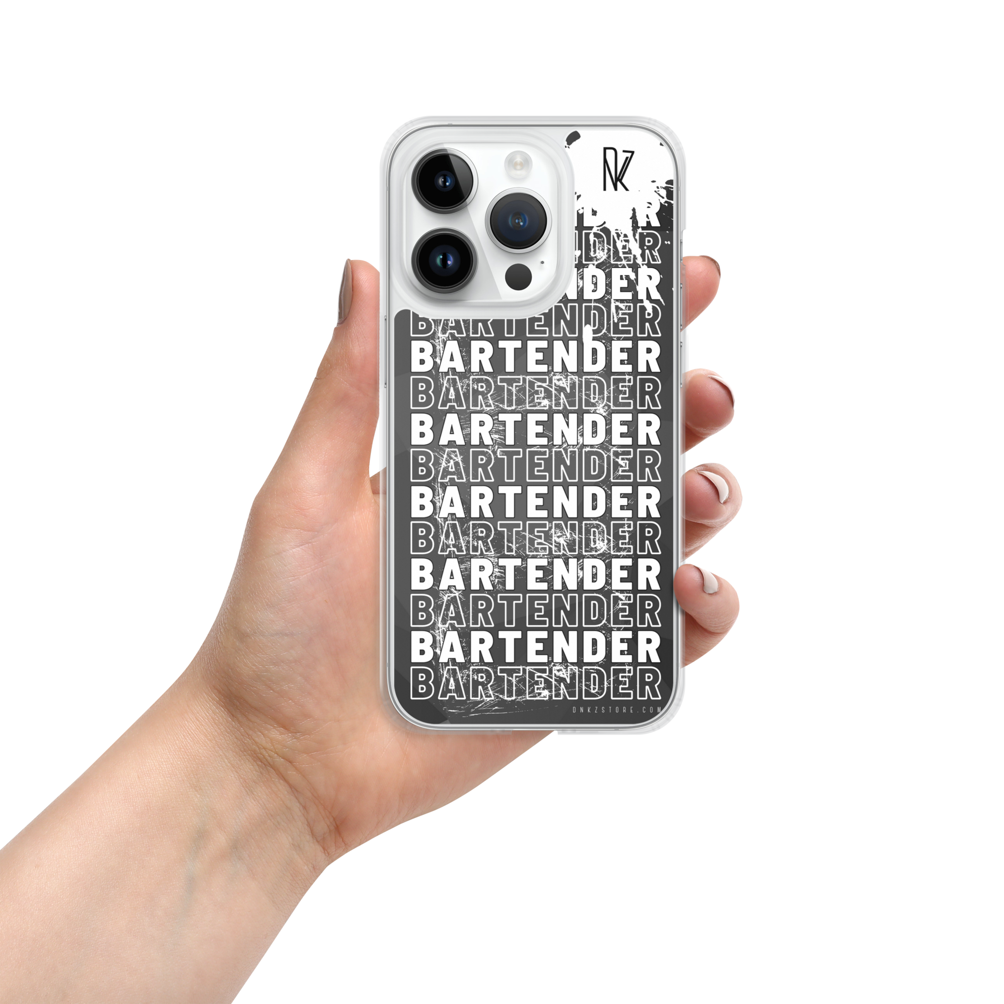 Coque pour iPhone® DNKZ Crew Bartender - "White"