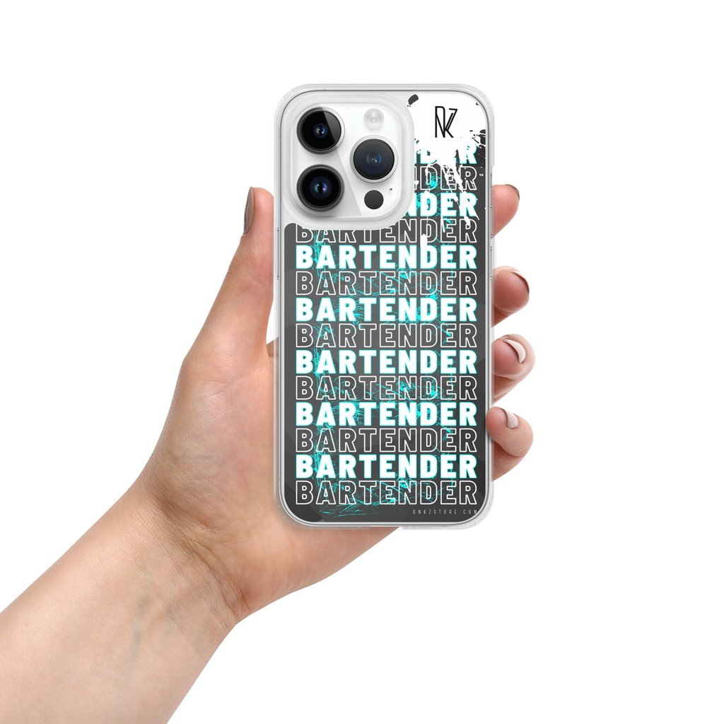 Coque pour iPhone® DNKZ Crew Bartender - "Blue"