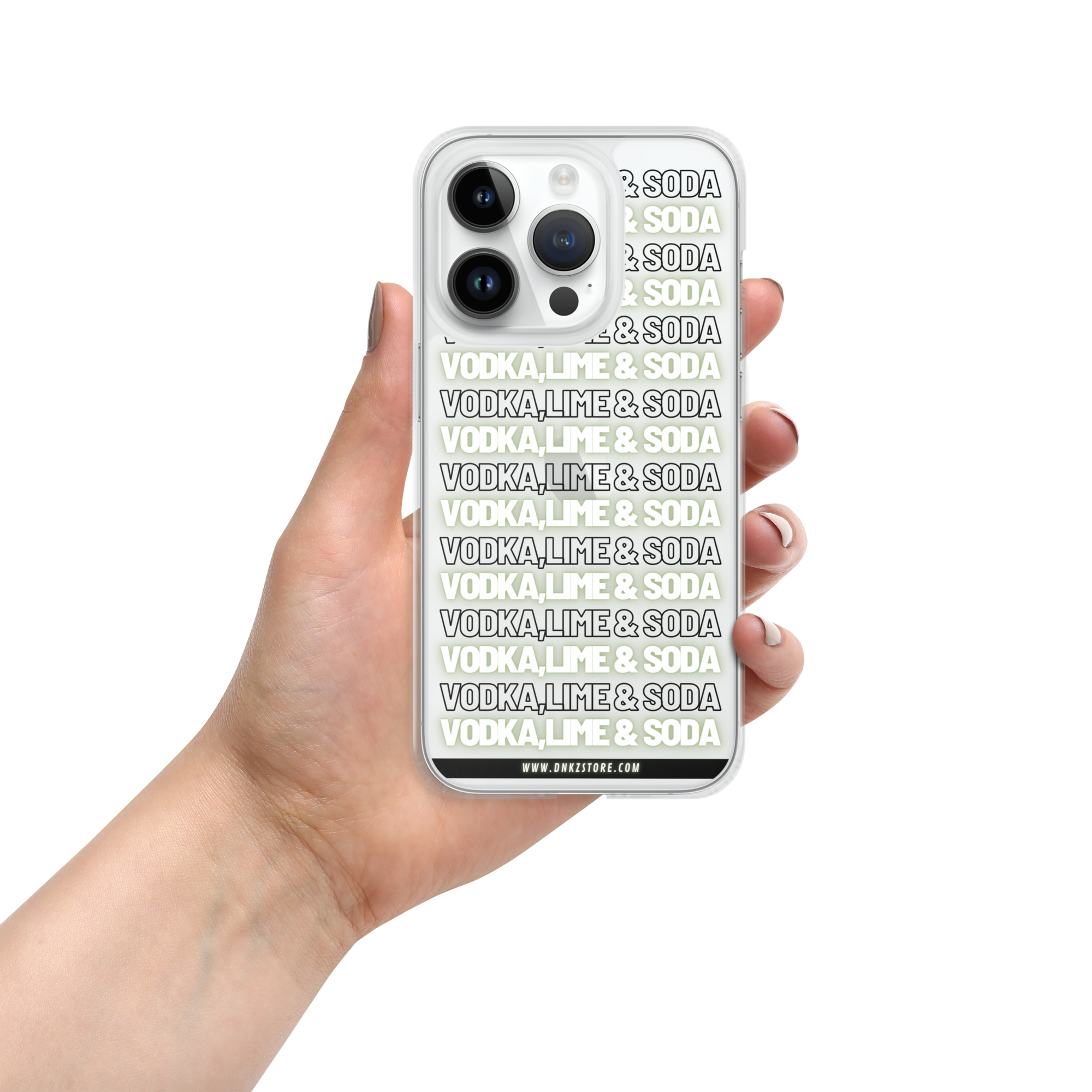 Coque iPhone® DNKZ Multiply - "Vodka,Lime & Soda"