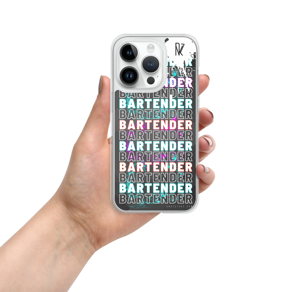Coque pour iPhone® DNKZ Crew Bartender - "Blue & Purple"