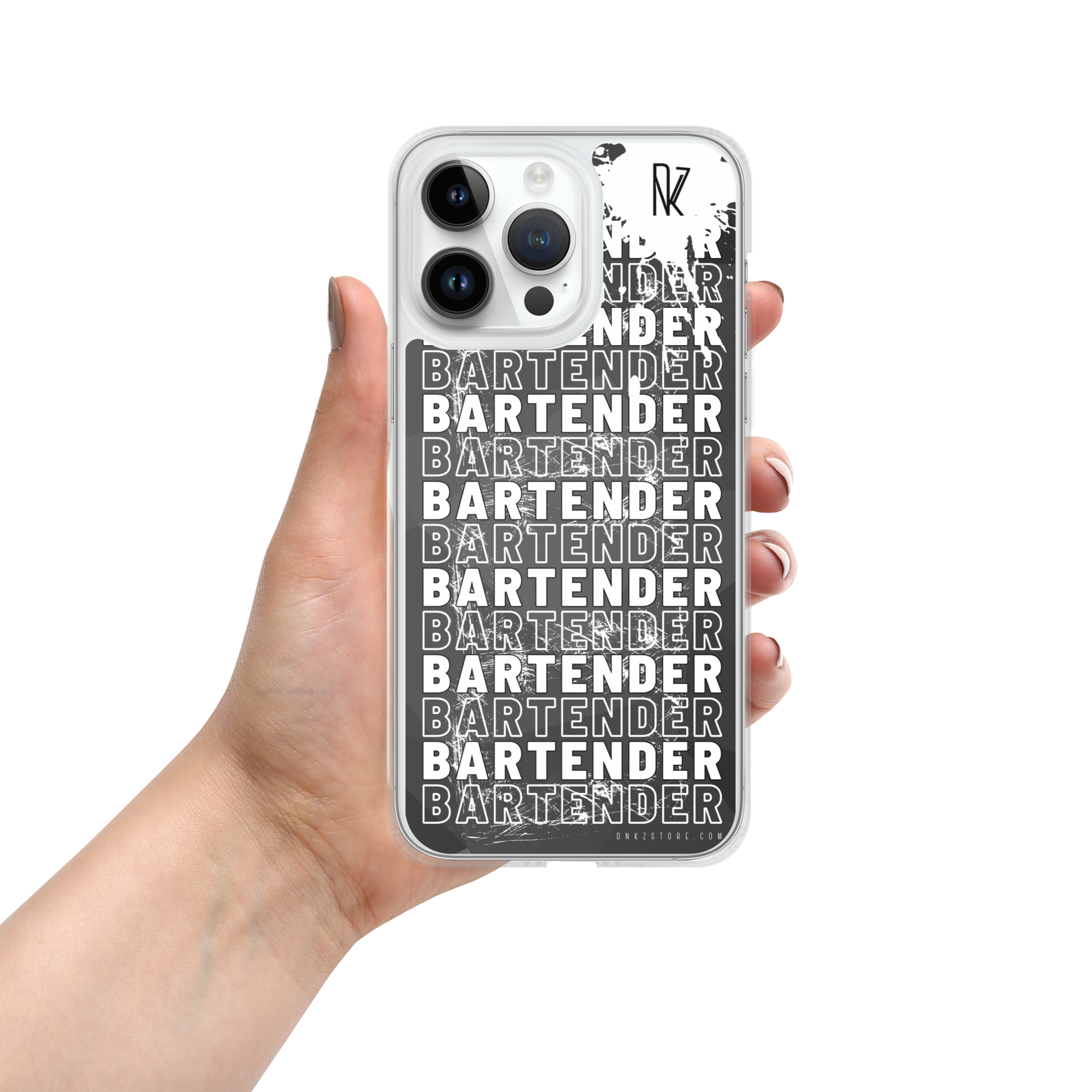 Coque pour iPhone® DNKZ Crew Bartender - "White"
