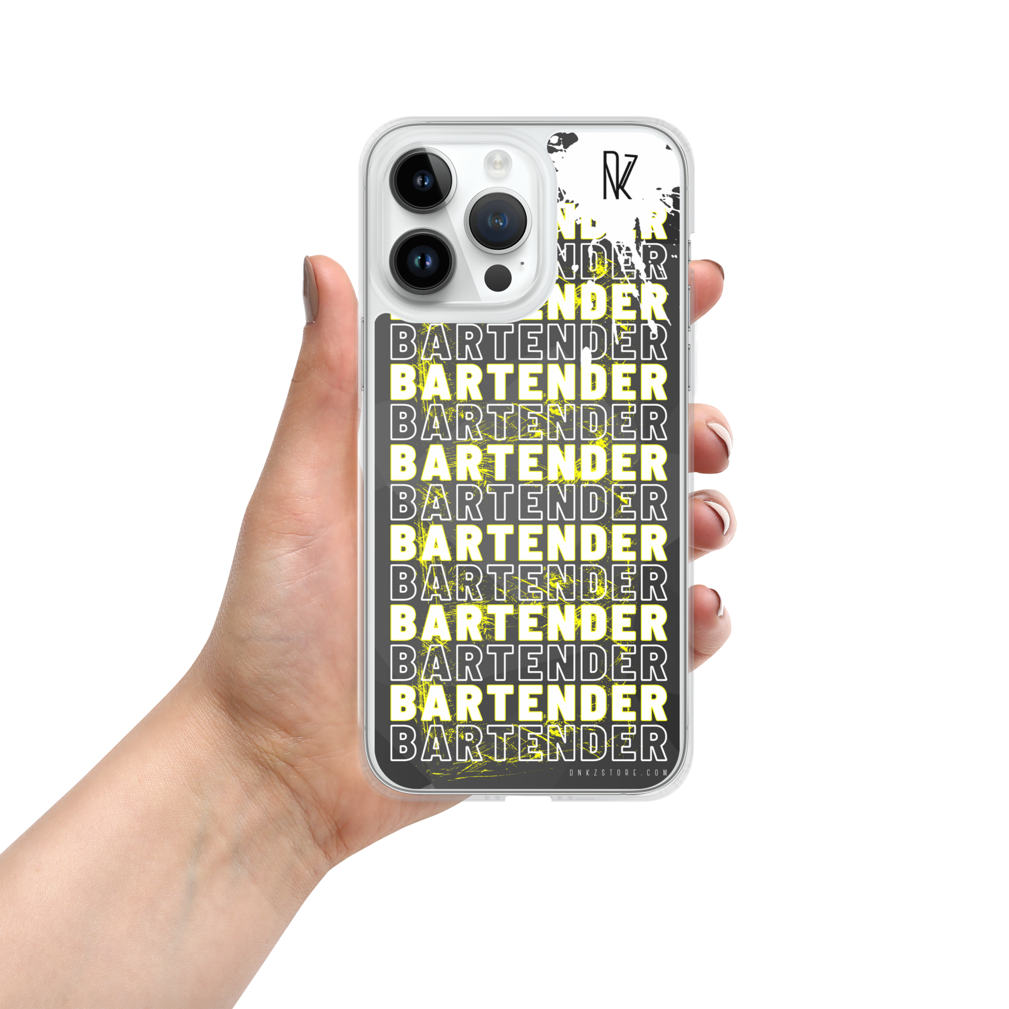 Coque pour iPhone® DNKZ Crew Bartender - "Yellow"