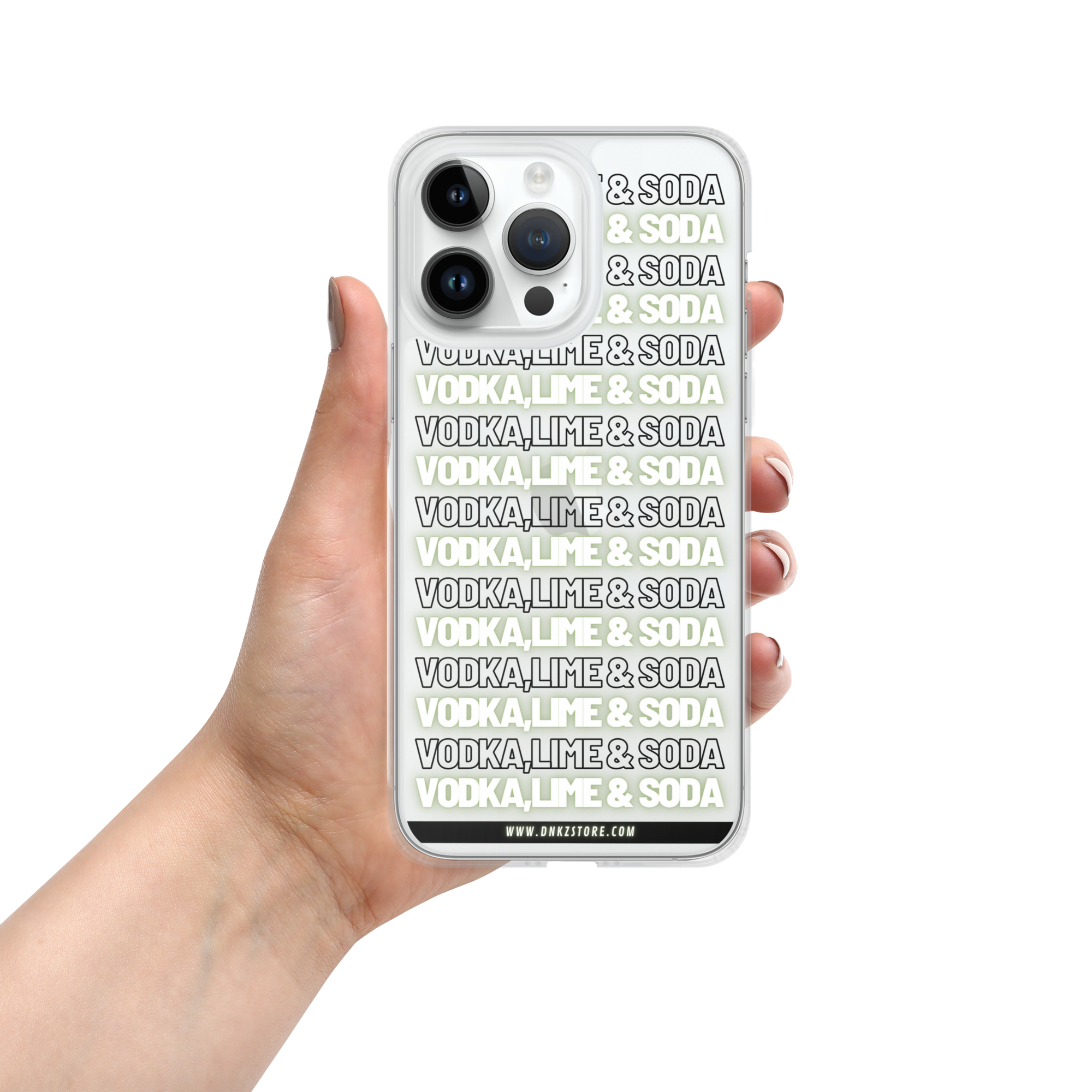 Coque iPhone® DNKZ Multiply - "Vodka,Lime & Soda"