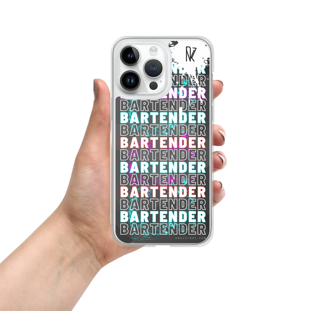 Coque pour iPhone® DNKZ Crew Bartender - "Blue & Purple"