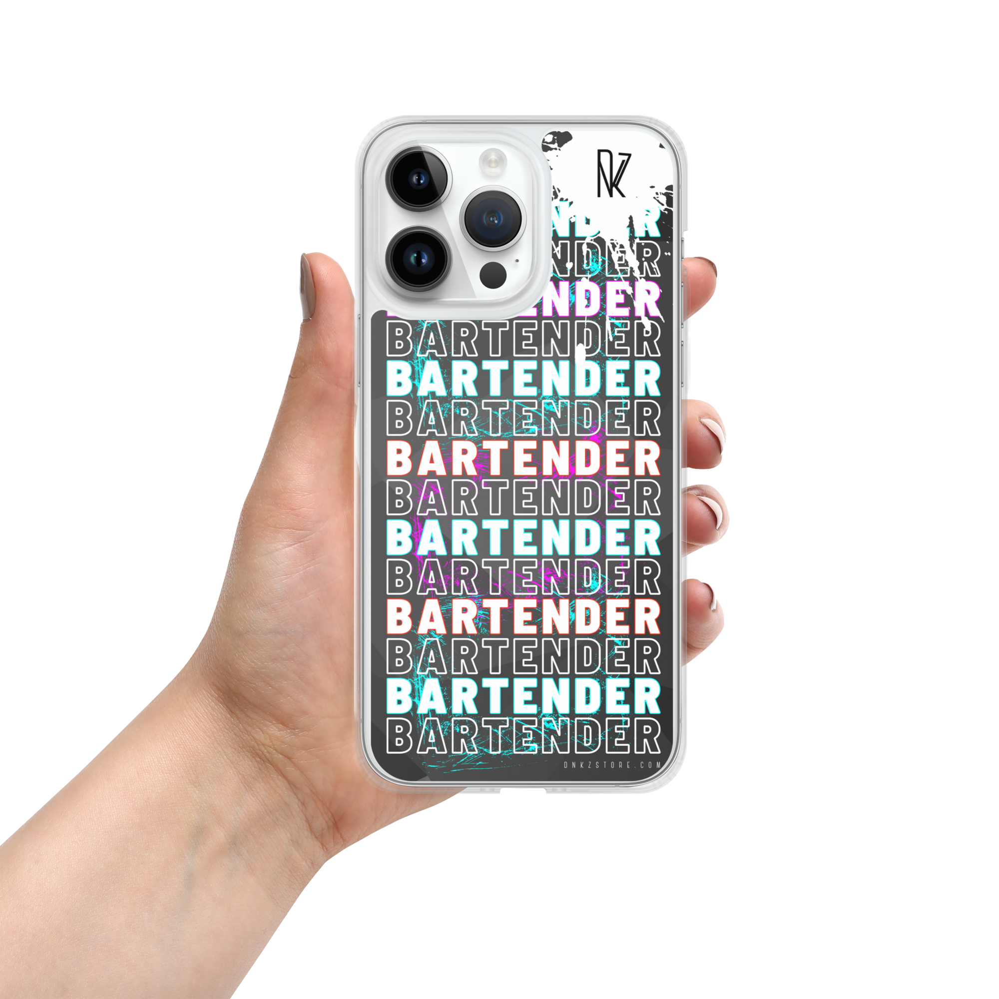 Coque pour iPhone® DNKZ Crew Bartender - "Blue & Purple"