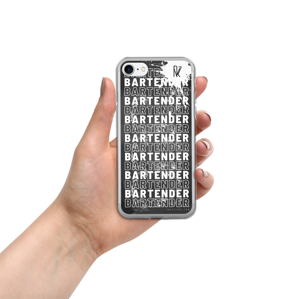 Coque pour iPhone® DNKZ Crew Bartender - "White"