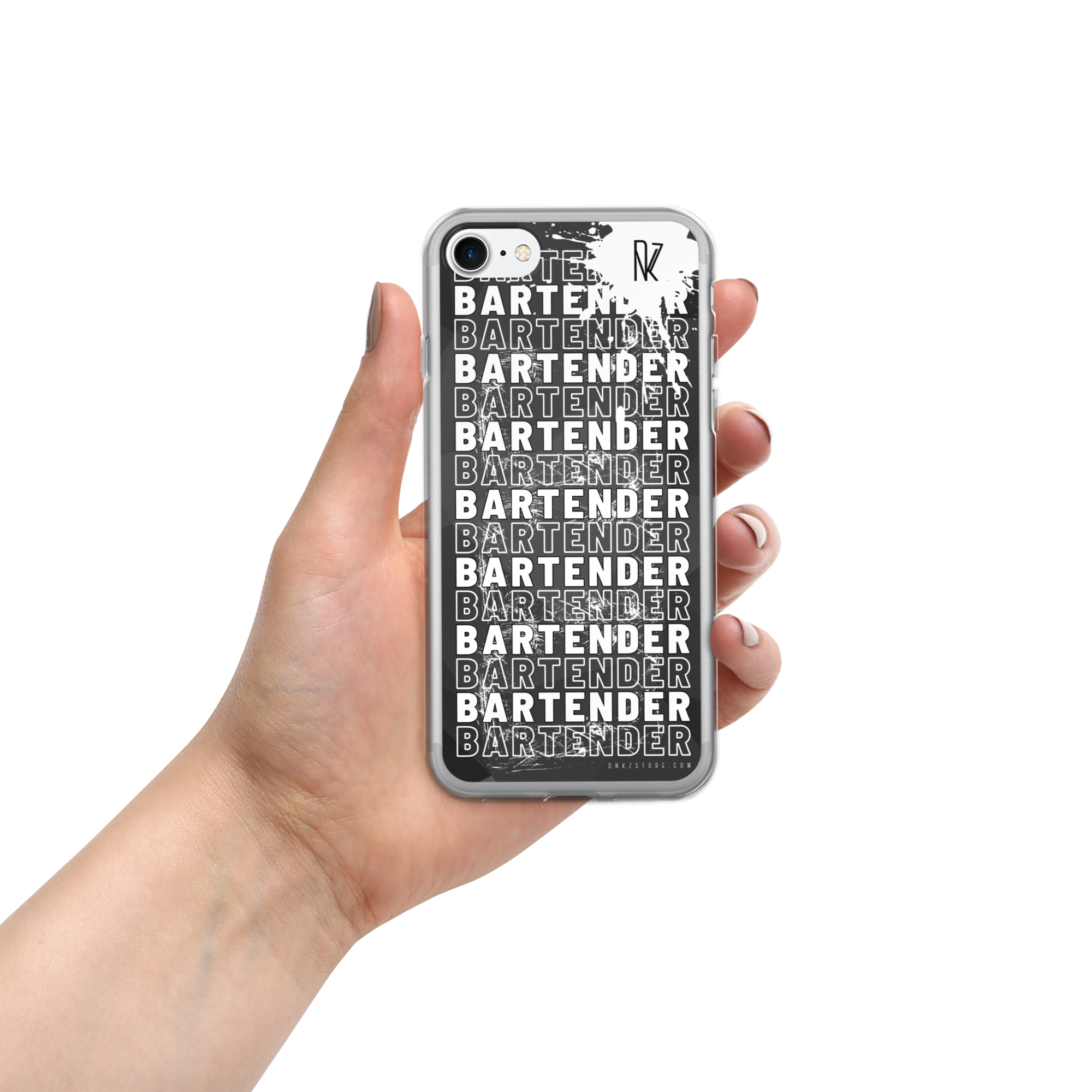 Coque pour iPhone® DNKZ Crew Bartender - "White"