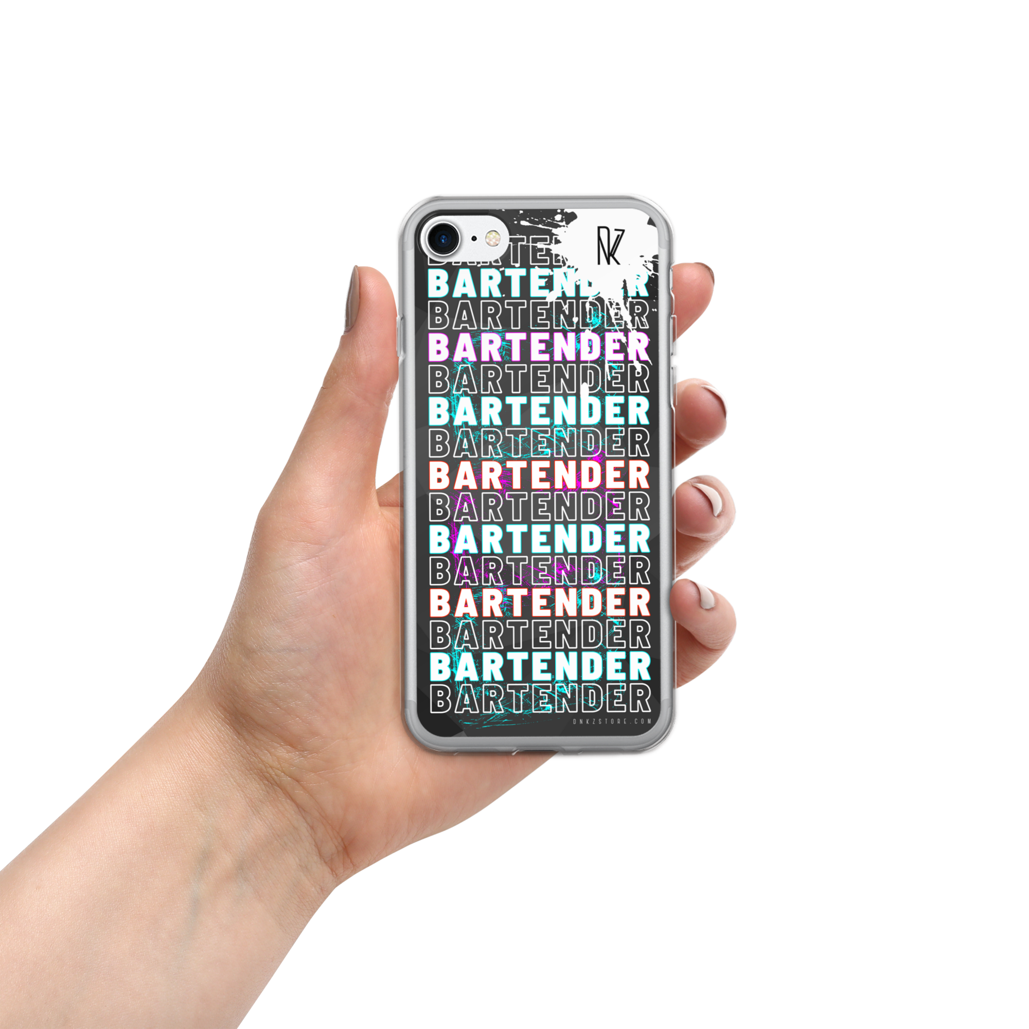 Coque pour iPhone® DNKZ Crew Bartender - "Blue & Purple"