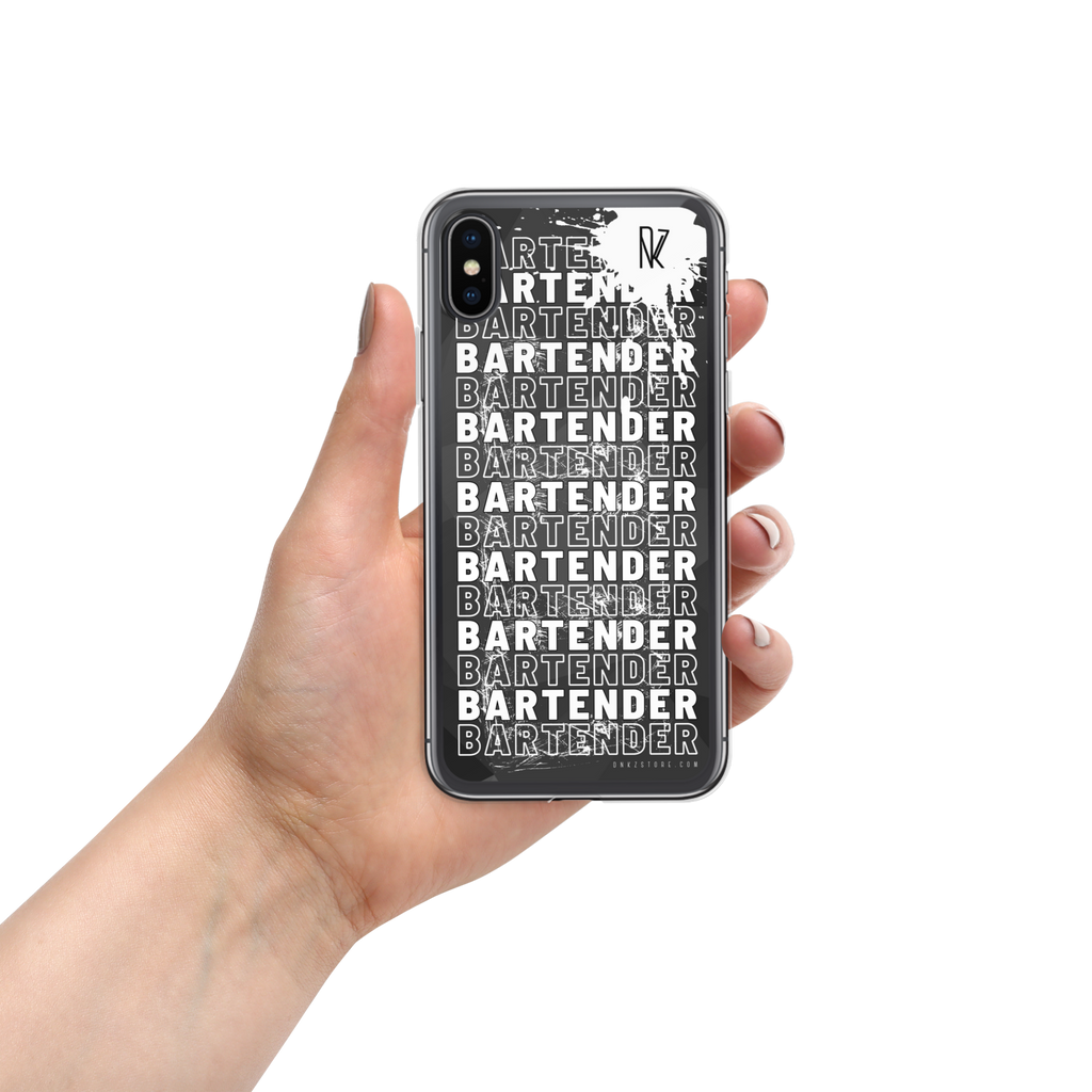 Coque pour iPhone® DNKZ Crew Bartender - "White"