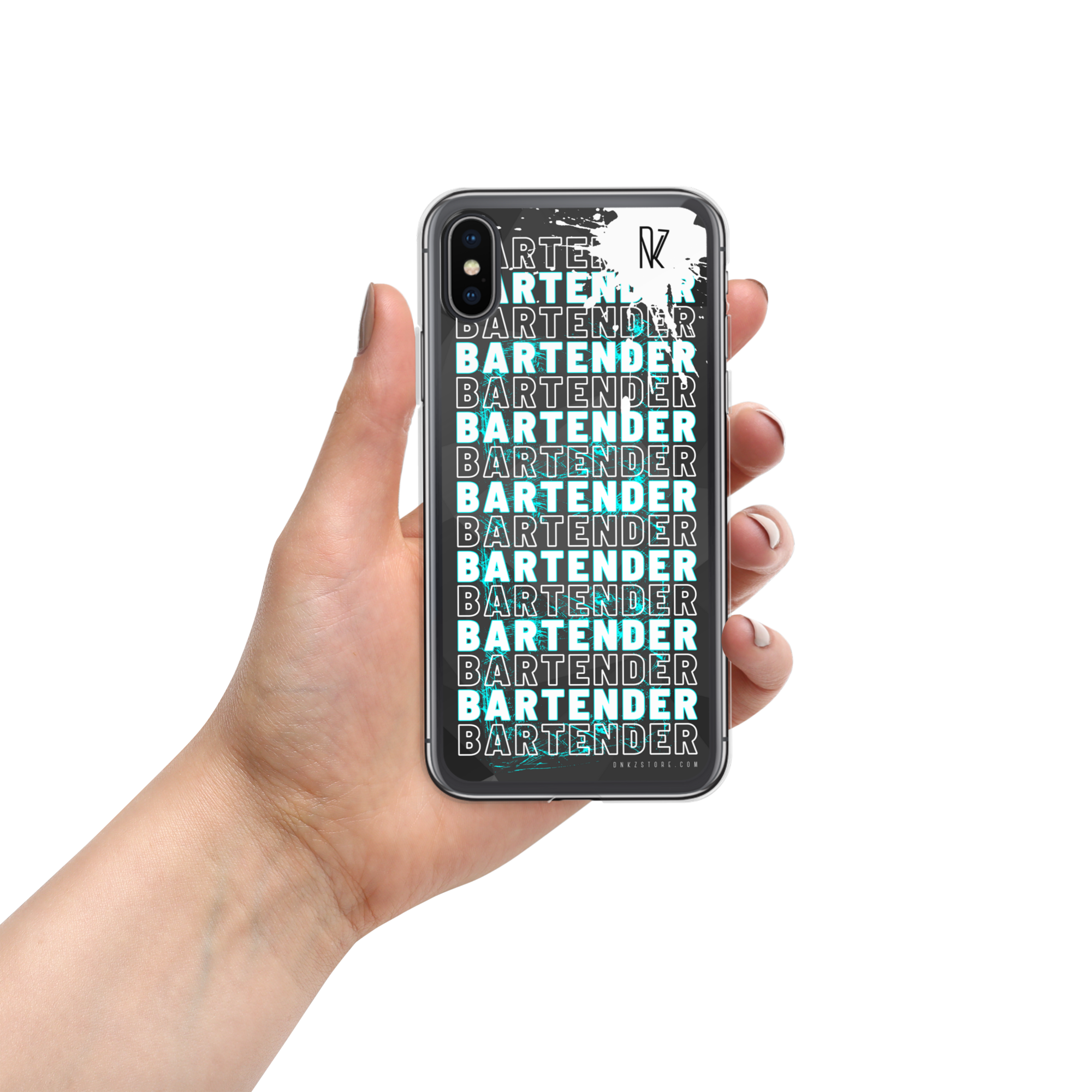 Coque pour iPhone® DNKZ Crew Bartender - "Blue"