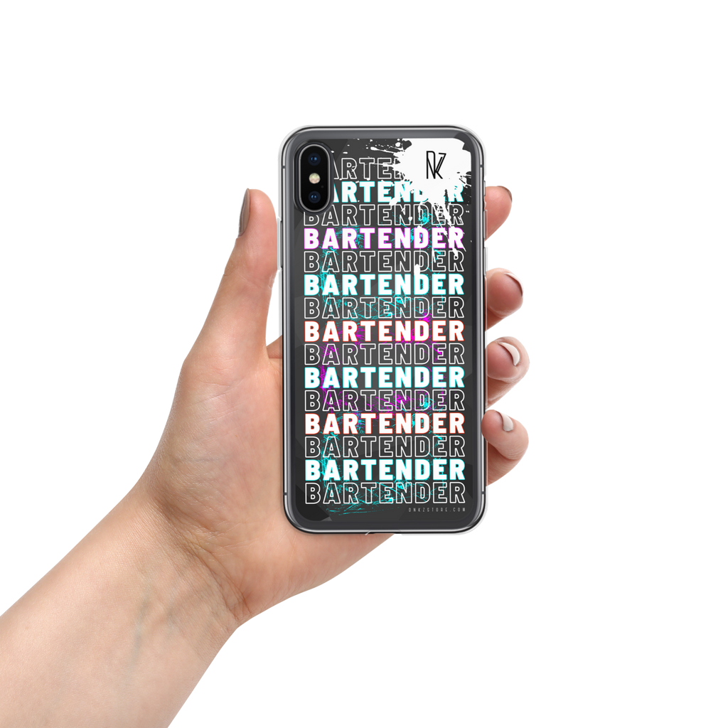 Coque pour iPhone® DNKZ Crew Bartender - "Blue & Purple"