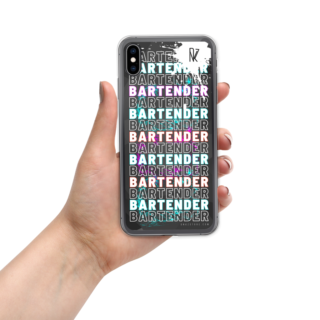 Coque pour iPhone® DNKZ Crew Bartender - "Blue & Purple"