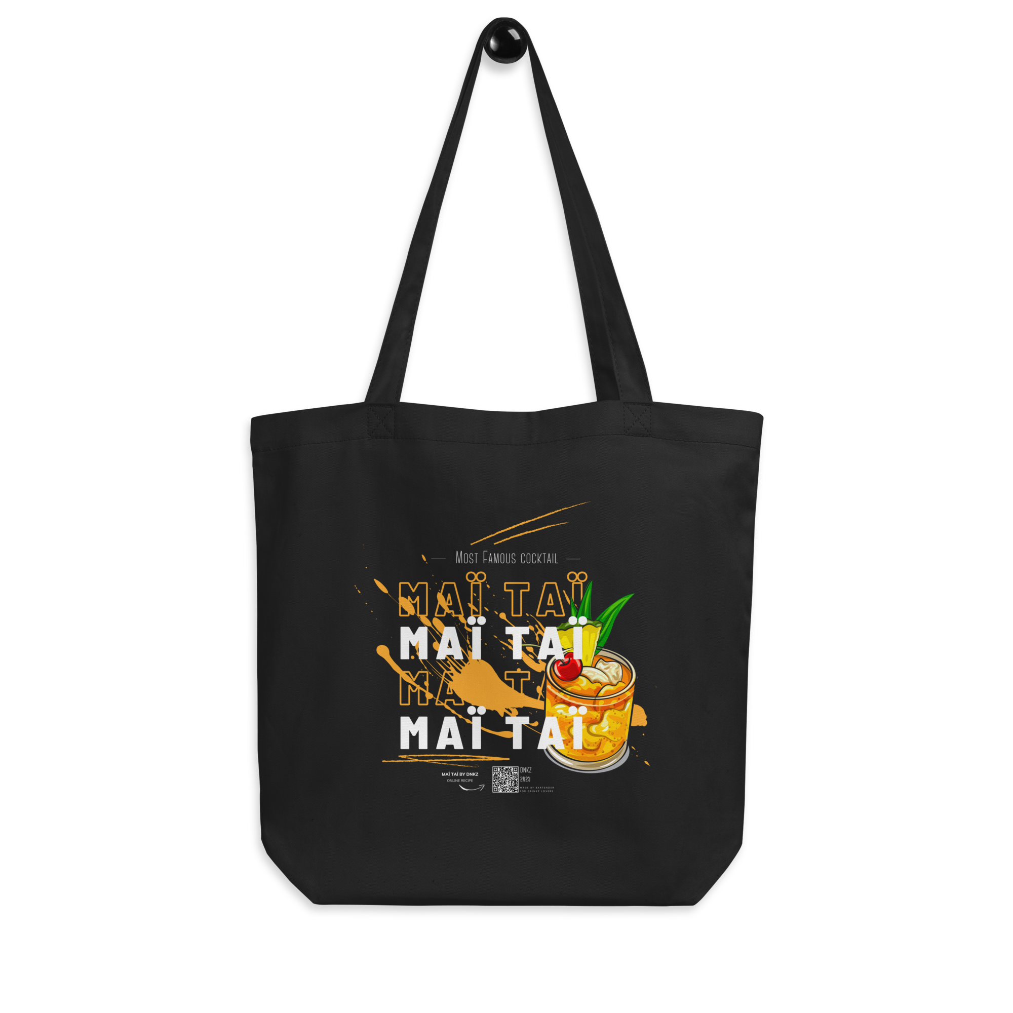 Tote Bag DNKZ Most Famous Cocktails "Maï Taï" — sac barman barmaid cocktail maï taï France