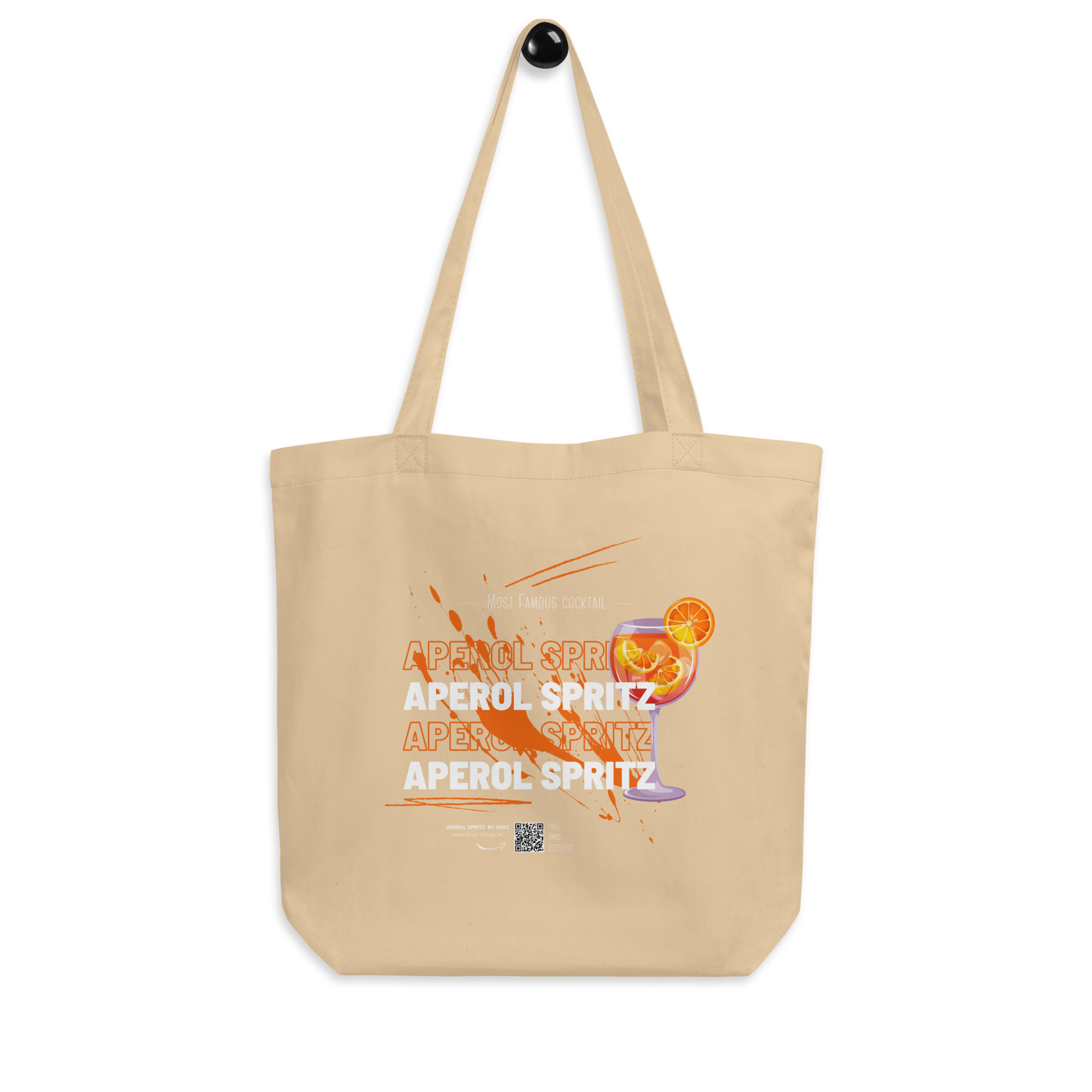 Tote Bag DNKZ Most Famous Cocktails "Aperol Spritz" — accessoire barman barmaid France