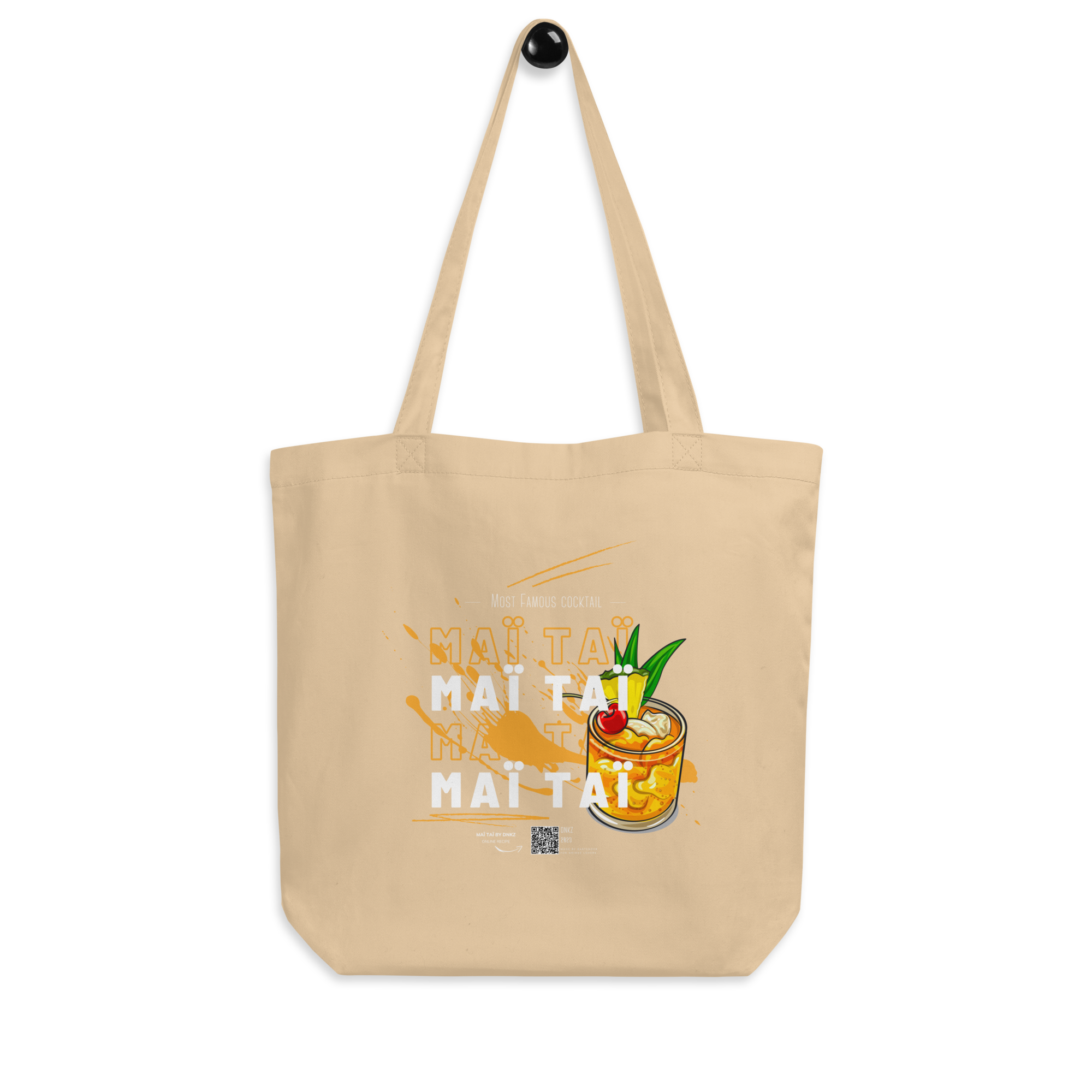 Tote Bag DNKZ Most Famous Cocktails "Maï Taï" — accessoire barman barmaid bartender streetwear