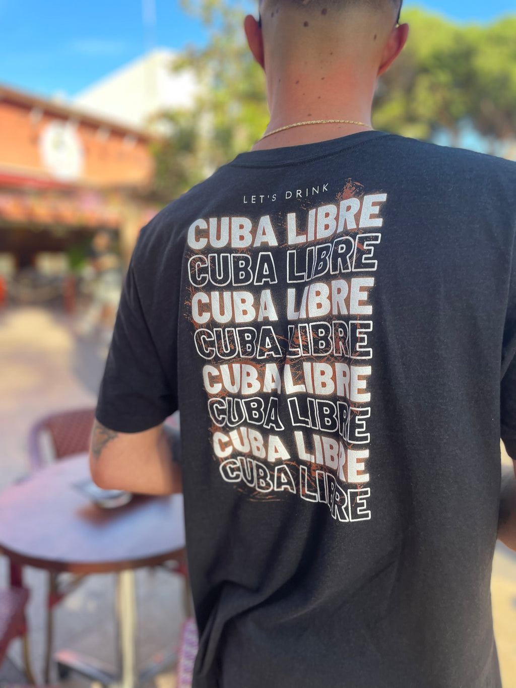T-shirt DNKZ motif "Cuba Libre" — t-shirt barman barmaid marque française