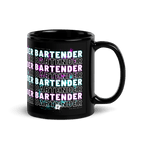 Mug noir DNKZ Crew Bartender - "Blue & Purple" - DNKZSTORE - Drinkz Wear Online Store