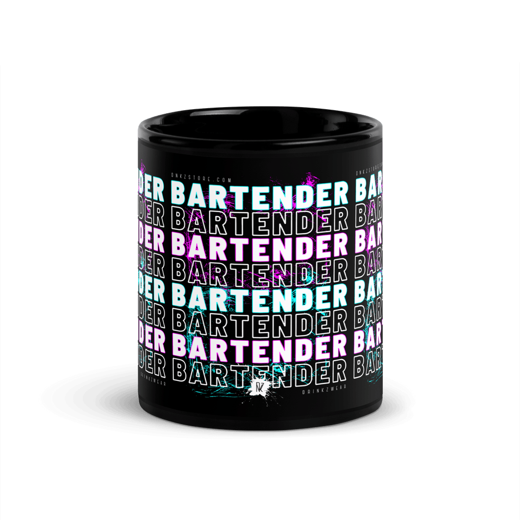 Mug noir DNKZ Crew Bartender - "Blue & Purple" - DNKZSTORE - Drinkz Wear Online Store